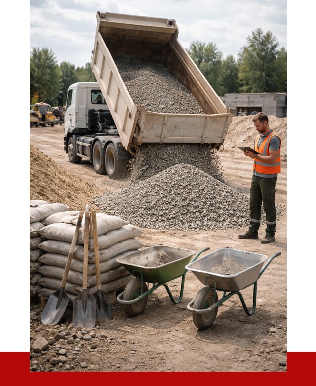 Доставка нерудных материалов в Нальчике от 1244 руб. | ПРОНЕРУДНль