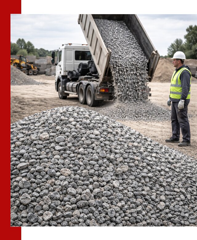 Доставка и продажа гранитного щебня фракции 5-20 в Нальчике