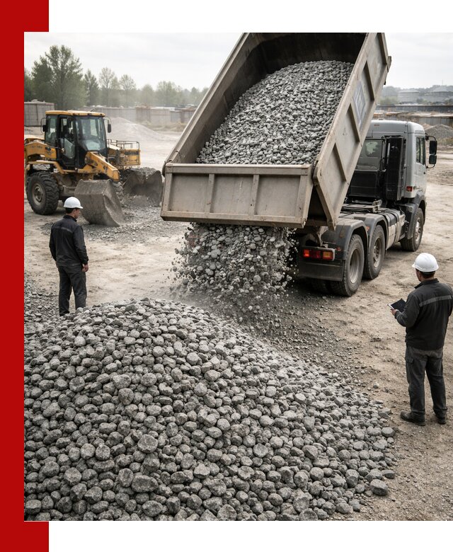 Доставка гранитного щебня фракции 20-40 в Нальчике