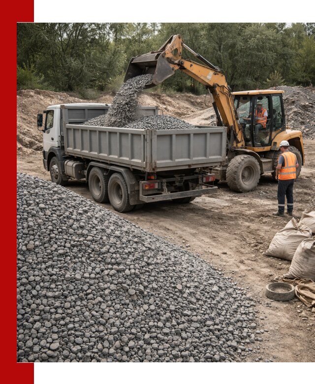 Доставка гравийного щебня в Нальчике оптом и в розницу