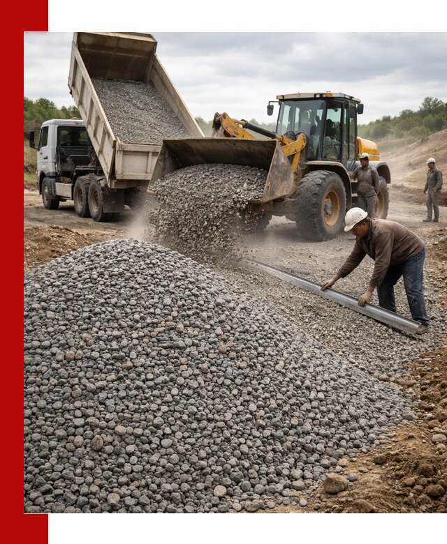 Гравийный щебень фракция 5-20 с доставкой в Нальчике