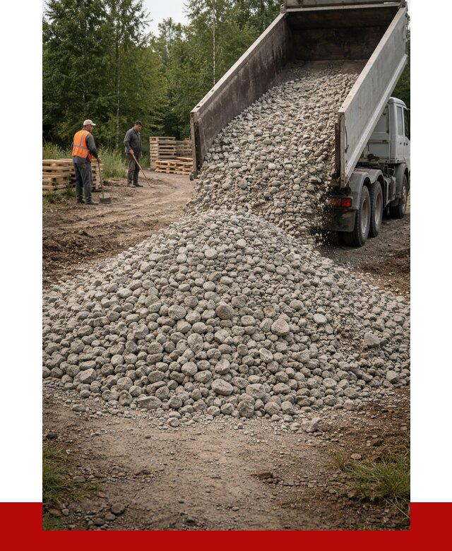 гравийный щебень фракция 70-120 в Нальчике от 2539 р. ПРОНЕРУДНль