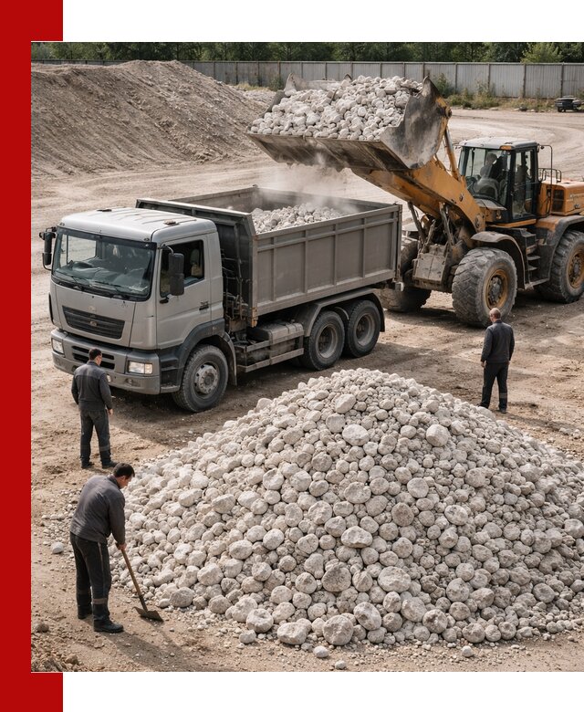 Известняковый щебень фракция 70–150 с доставкой в Нальчике