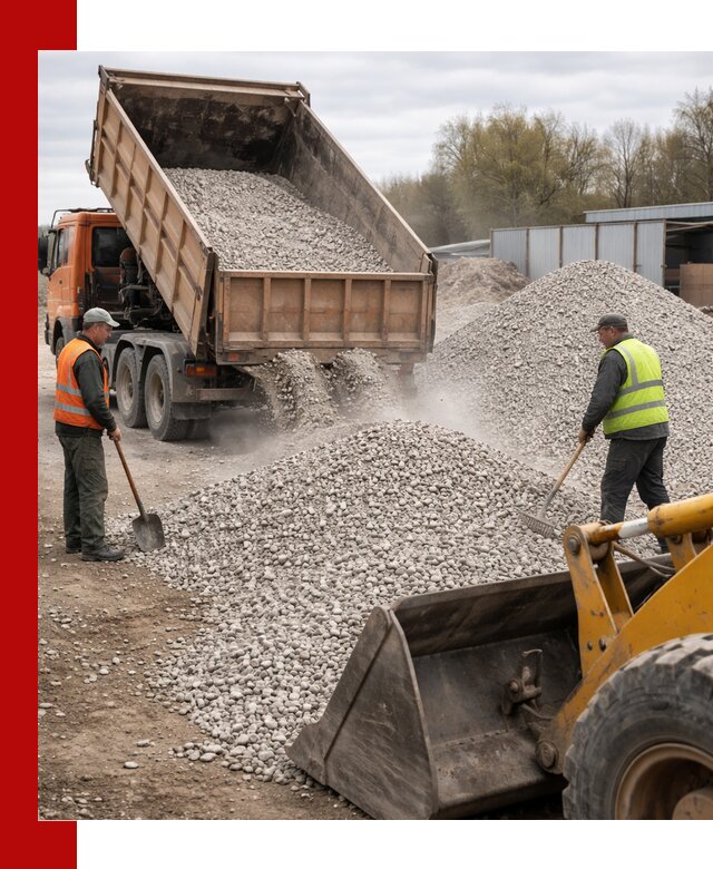 Доломитовый щебень фракции 5-20 с доставкой в Нальчике