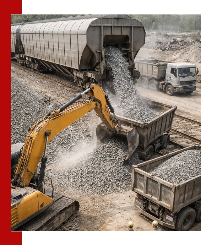 Доставка железнодорожного щебня в Нальчике крупными партиями быстрого отгруза