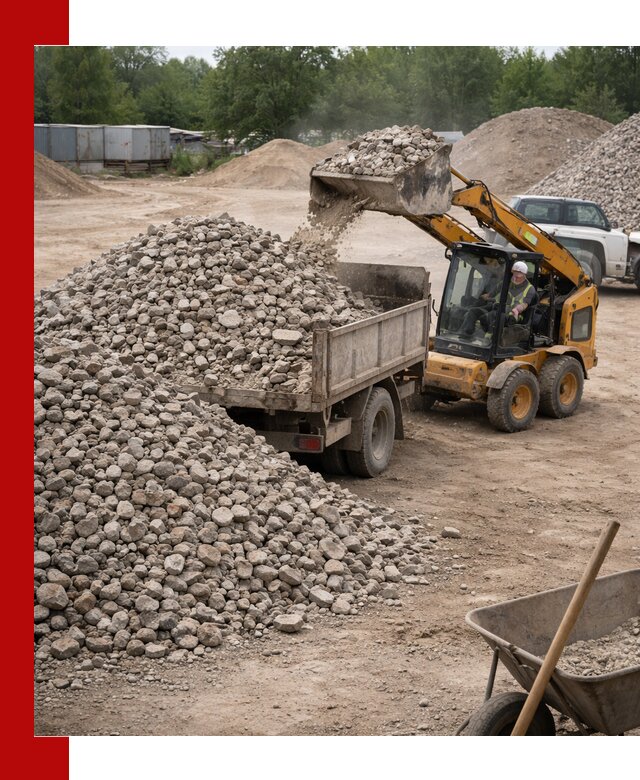Доставка вторичного щебня в Нальчике для строительных работ