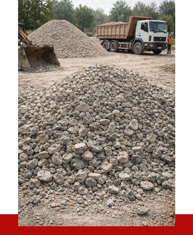 Вторичный щебень фракция 20-40 в Нальчике от 2280 р ПРОНЕРУДНль