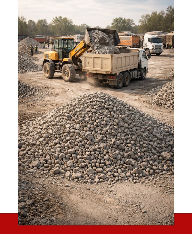 Вторичный щебень фракция 40-70 в Нальчике от 1803 р, ПРОНЕРУДНль