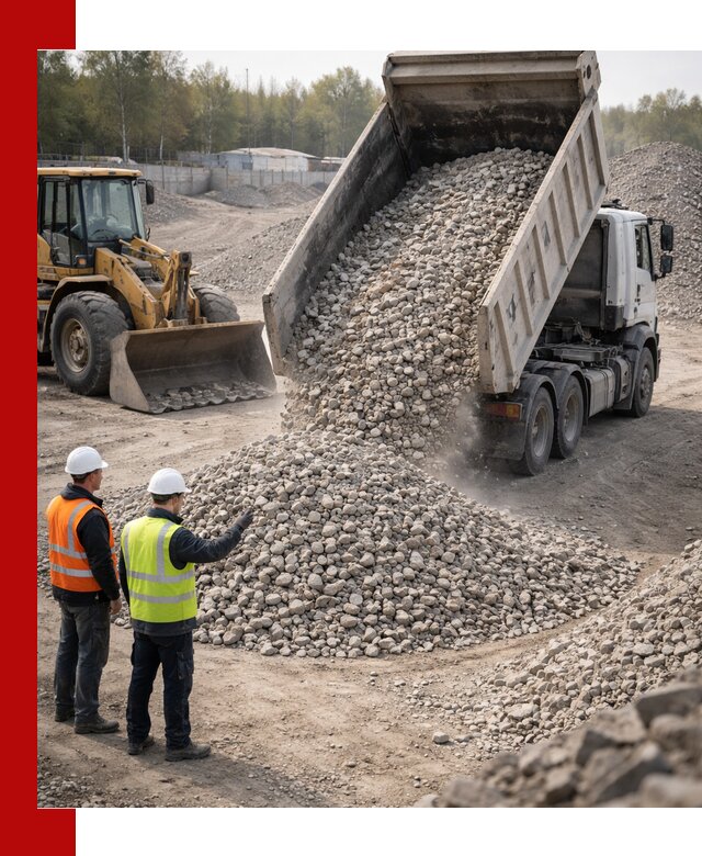 Вторичный щебень фракция 40–70 доставка в Нальчике