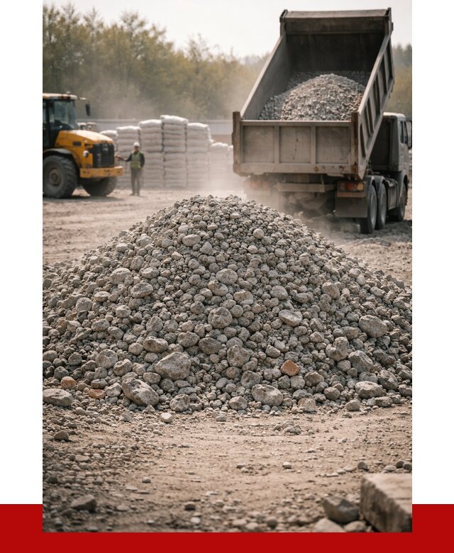 Вторичный щебень фракция 70-150 в Нальчике от 1451 р. | ПРОНЕРУДНль