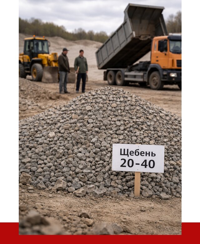 Бетонный щебень фракция 20-40 в Нальчике от 2539 р. | ПРОНЕРУДНль