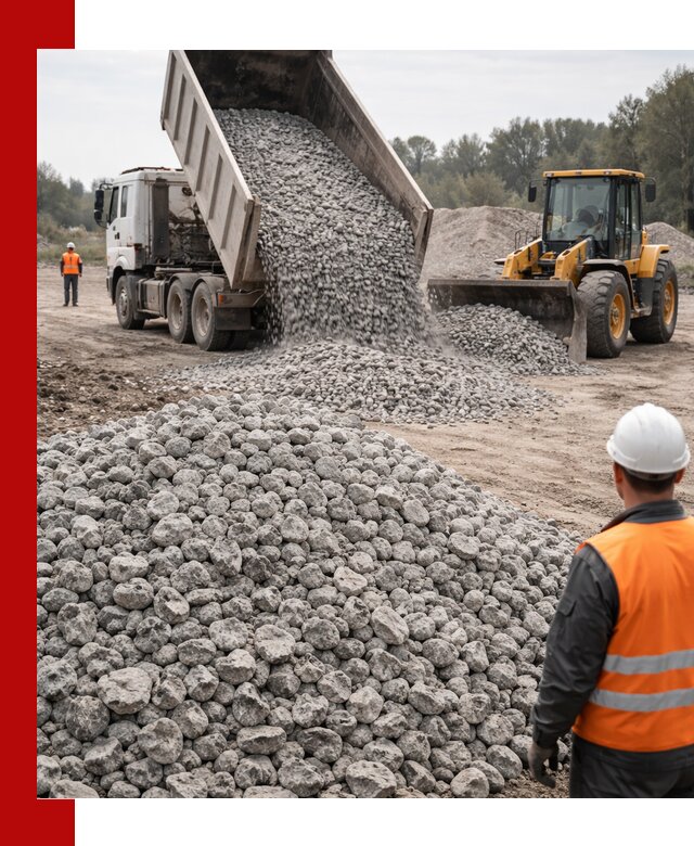 Доставка бетонного щебня фракции 20-40 в Нальчике