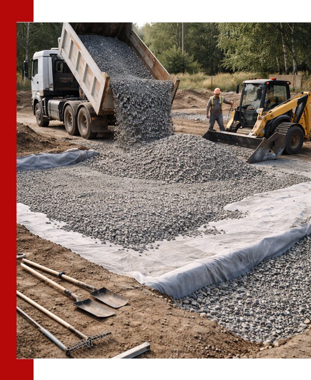 Щебень для фундамента с доставкой в Нальчике