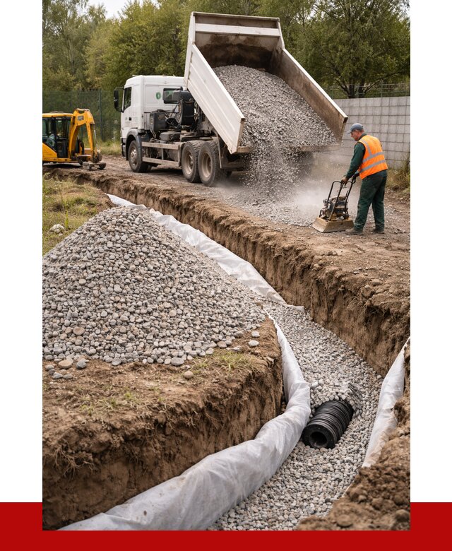 Щебень для дренажа в Нальчике от 1917 р., ПРОНЕРУДНль доставка