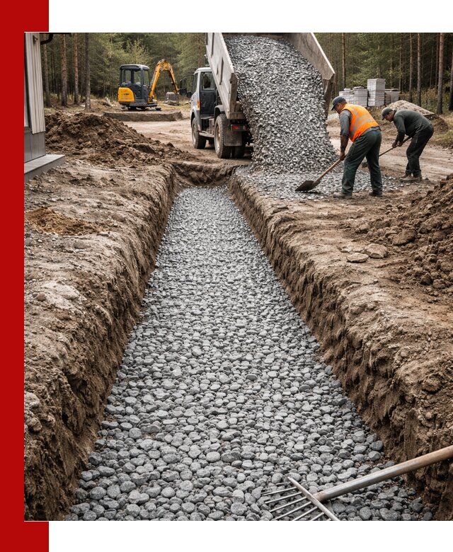 Щебень для дренажа с доставкой в Нальчике высокого качества