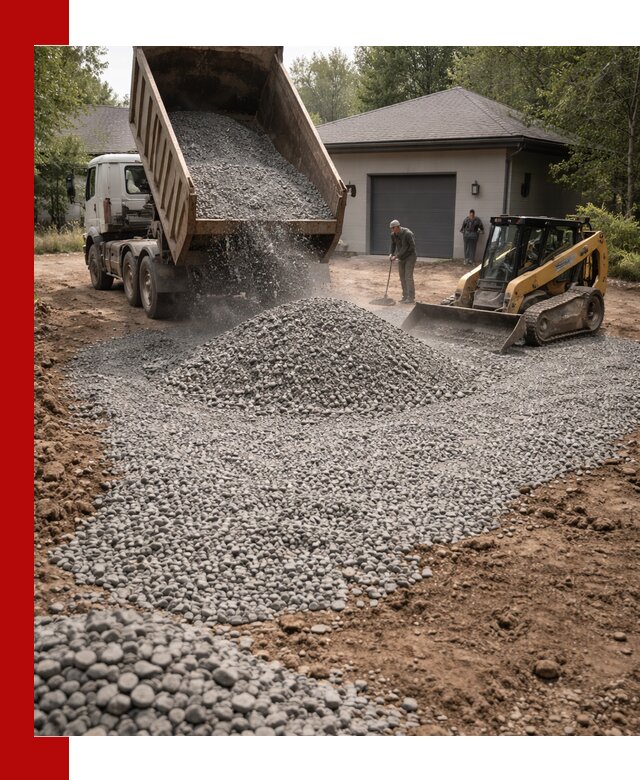 Щебень для парковки в Нальчике: доставка и укладка качественного материала