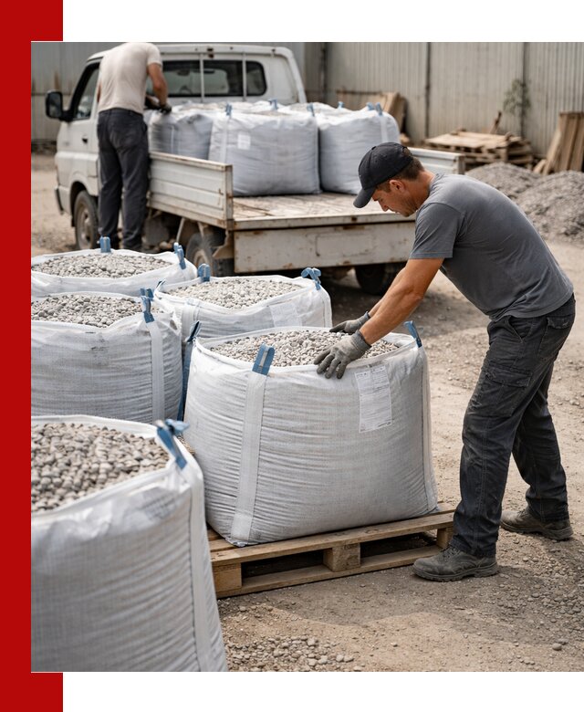Доставка щебня в мешках по выгодным ценам в Нальчике