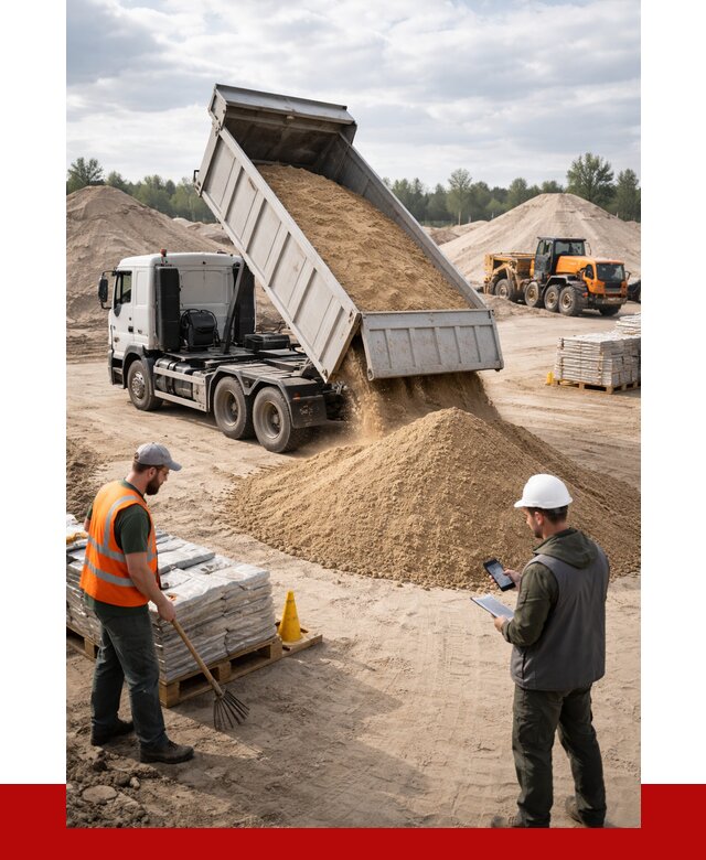 Карьерный песок с доставкой в Нальчике от 3731 р. ПРОНЕРУДНль