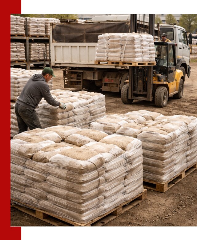 Карьерный песок в мешках с доставкой в Нальчике