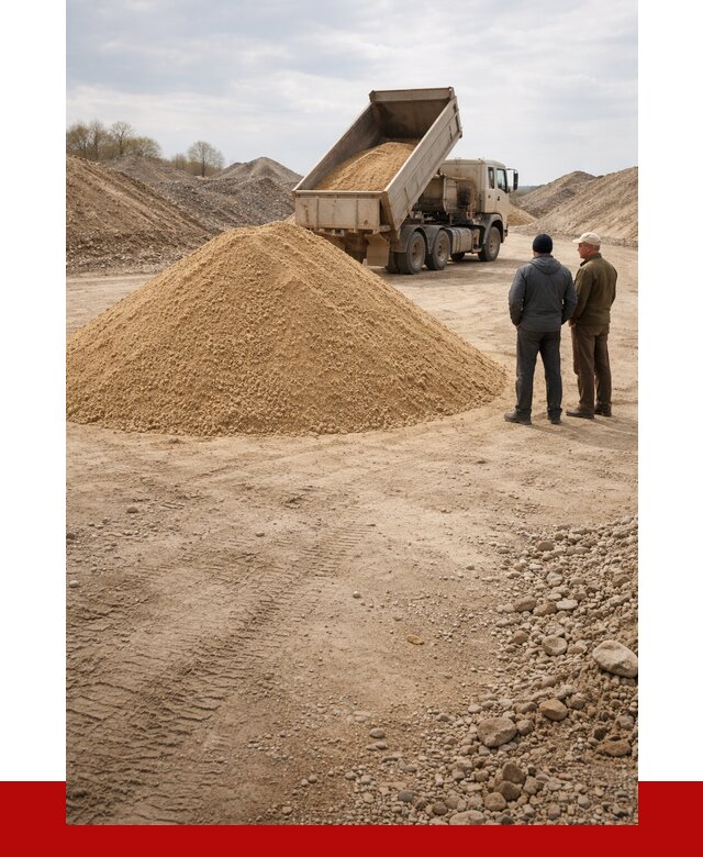 Карьерный песок крупнозернистый в Нальчике от 8809 р | ПРОНЕРУДНль