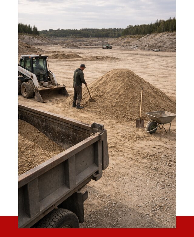 Карьерный песок среднезернистый в Нальчике, от 2280 р. ПРОНЕРУДНль