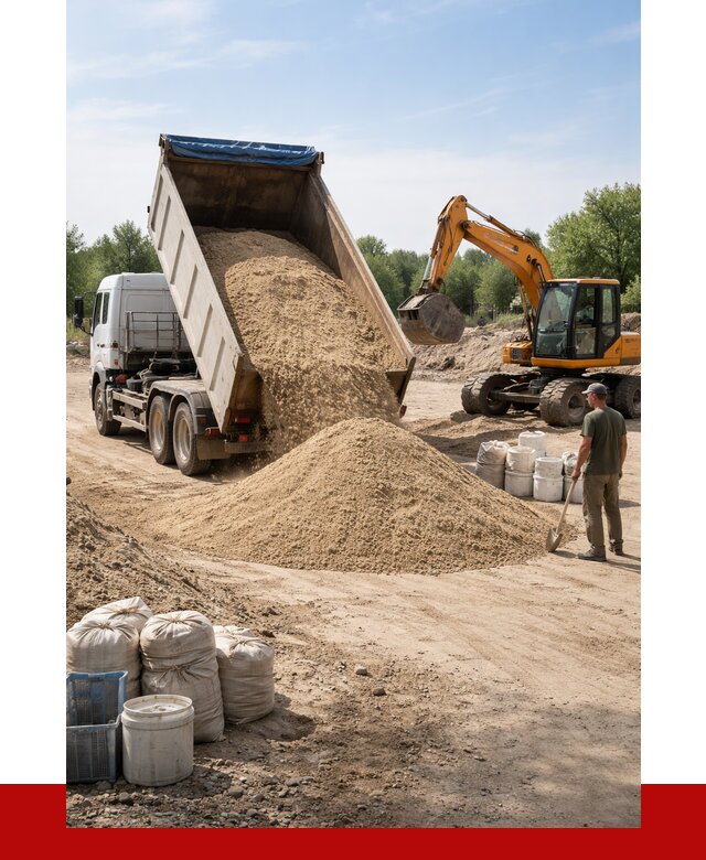 Купить речной песок в Нальчике от 1244 р. за куб | ПРОНЕРУДНль