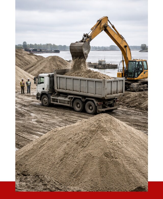Купить речной песок навалом в Нальчике от 1865 р., ПРОНЕРУДНль