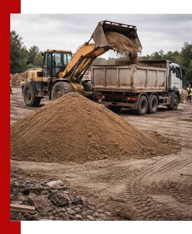 Доставка речного песка навалом в Нальчике быстро и выгодно