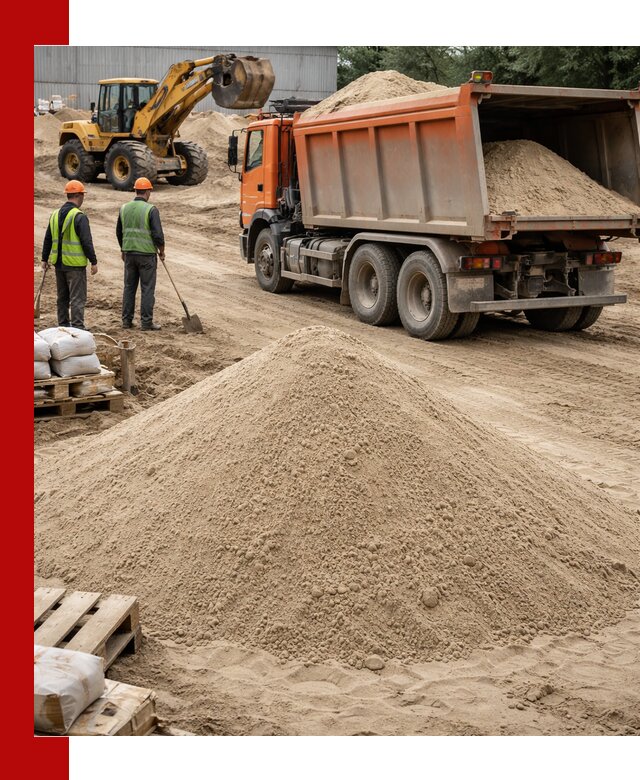 Доставка и продажа мытого речного песка в Нальчике