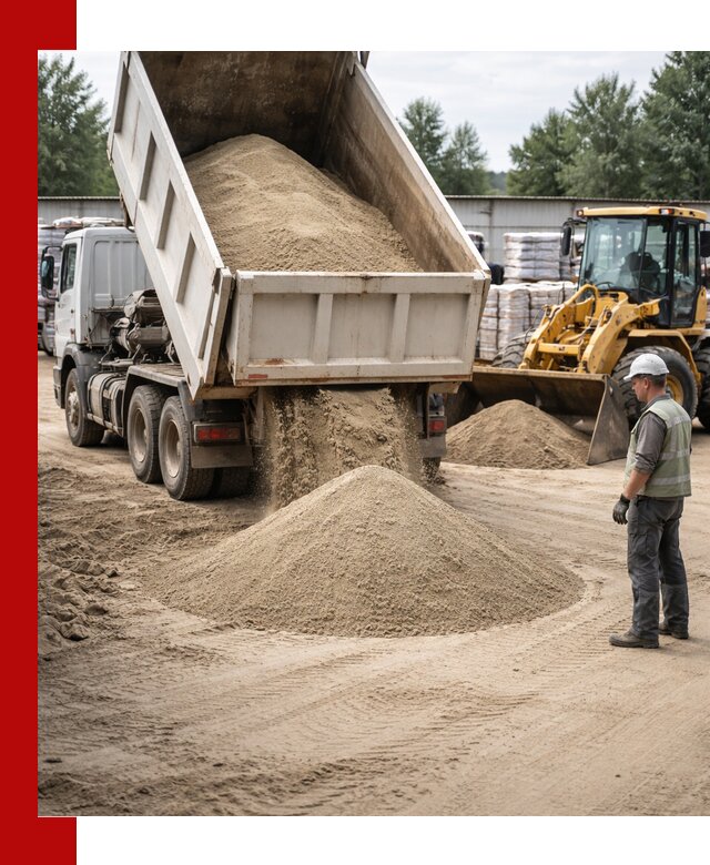 Поставка и доставка песка для бетона в Нальчике