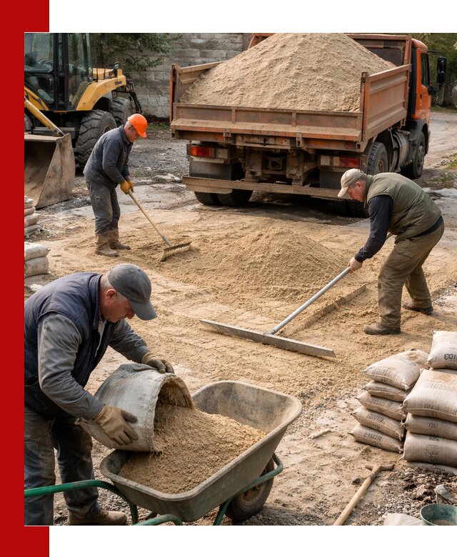 Поставка песка для стяжки в Нальчике с быстрой доставкой