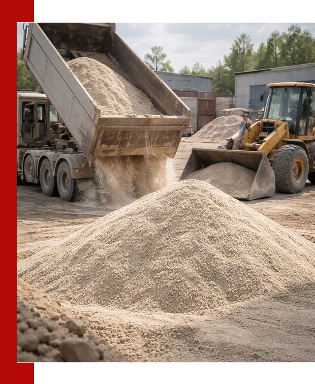 Кварцевый песок с доставкой в Нальчике для строительных работ