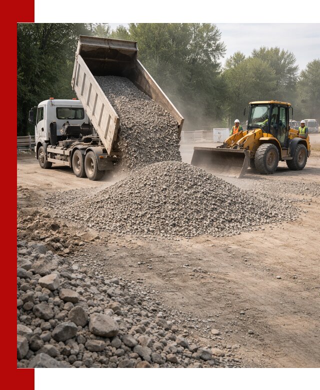 Гравий фракция 5–20 доставка в Нальчике оптом и в розницу