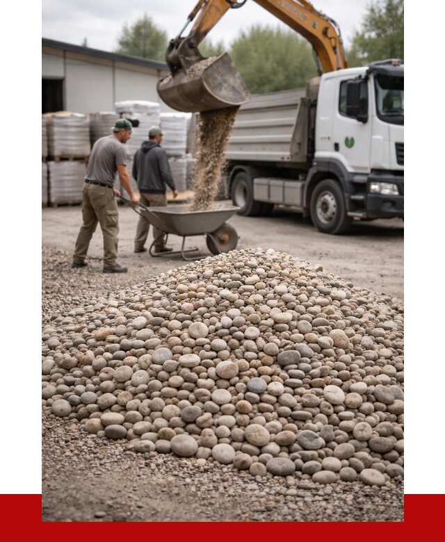 Галька декоративная в Нальчике от 3316 р. за куб | ПРОНЕРУДНль