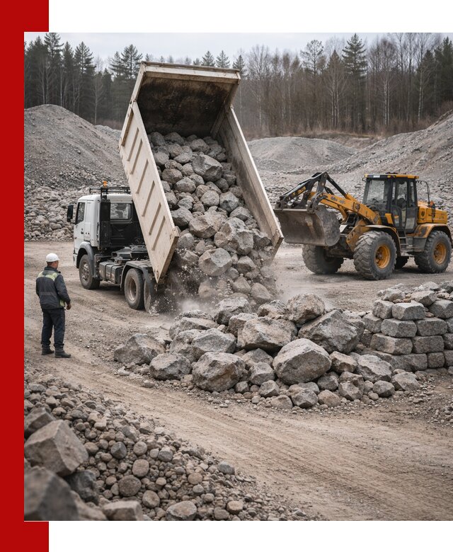 Доставка и продажа бутового гранитного камня в Нальчике