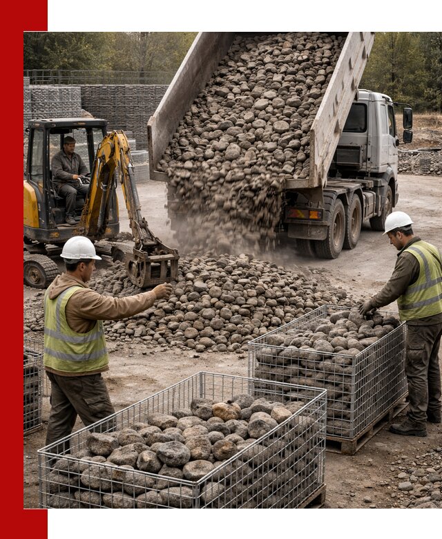 Камень для габионов фракция 100–201 в Нальчике