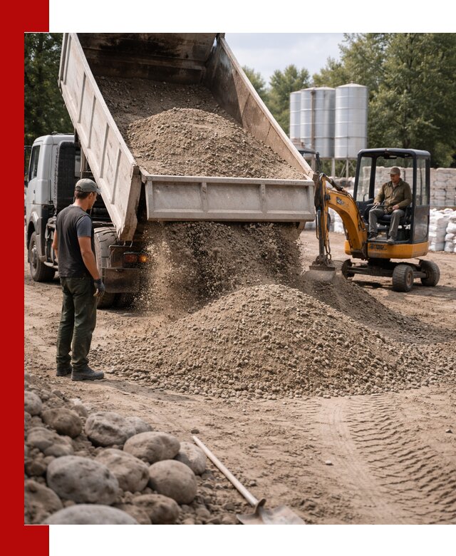 Доставка ПГС С3 в Нальчике самосвалами и миксерами