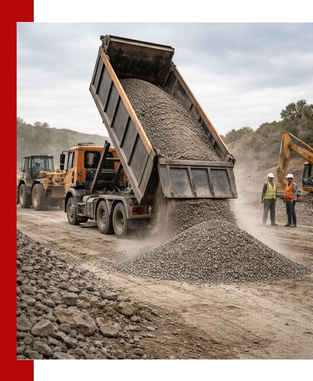 Щебёночно-песчаная смесь ЩПС С1 с доставкой в Нальчике