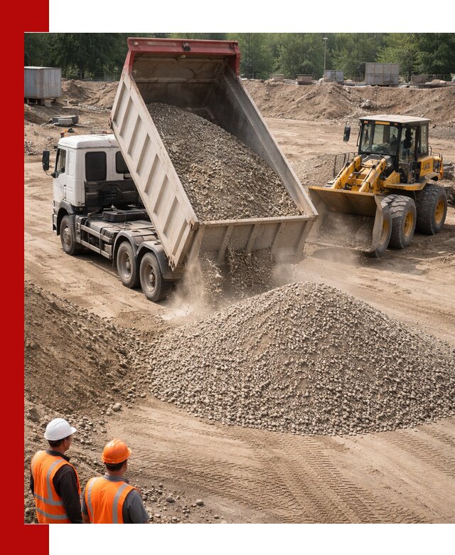 Щебень с песком (ЩГПС С2) с доставкой в Нальчике