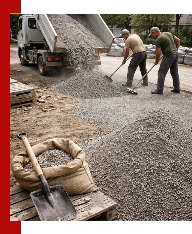 Отсев для тротуарной плитки в Нальчике — доставка и укладка