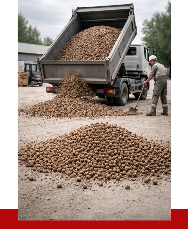 Керамзит с доставкой в Нальчике от 4352 р. за м3 | ПРОНЕРУДНль