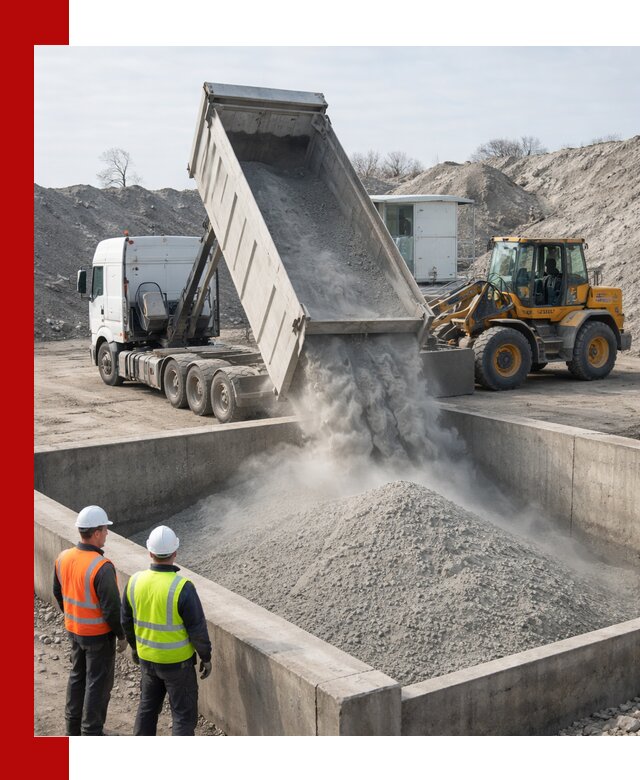 Доставка цемента навалом в Нальчике крупными партиями