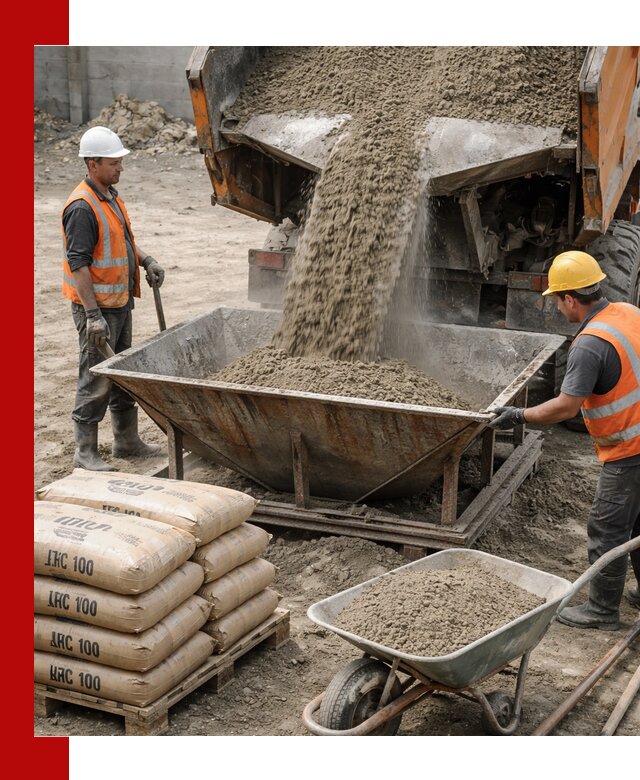 Доставка цементно-песчаной смеси М100 в Нальчике