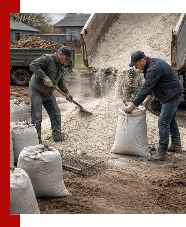 Доставка извести пушонки в Нальчике оптом и мелким оптом