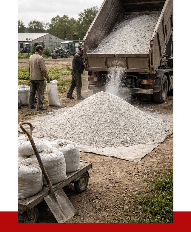 Купить известняковая мука в Нальчике от 4352 р. за куб | ПРОНЕРУДНль