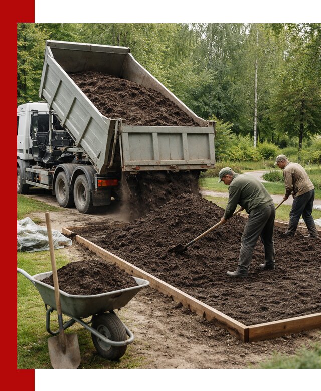 Доставка грунта для озеленения и благоустройства в Нальчике