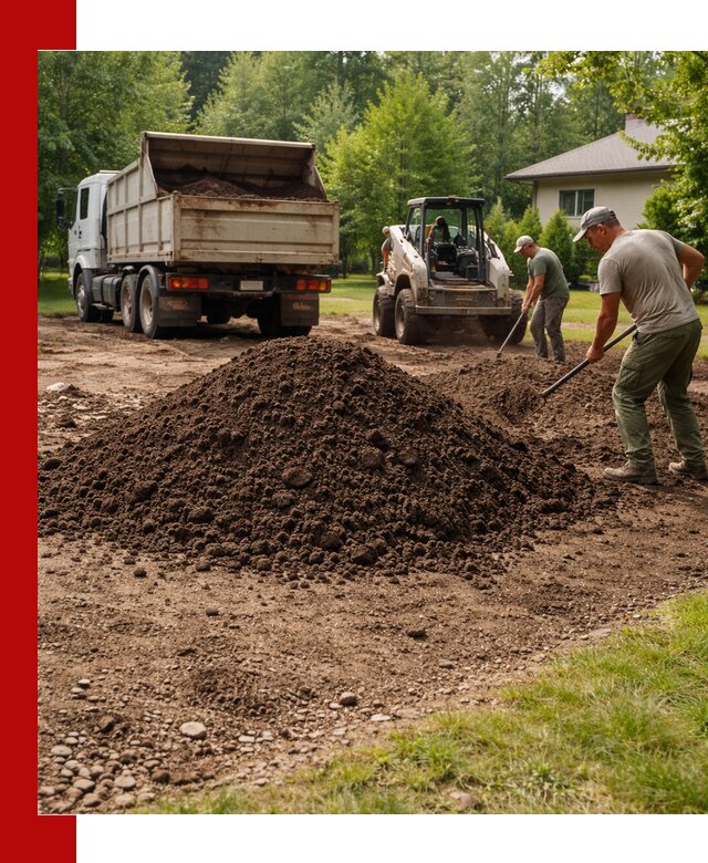 Доставка и укладка грунта для газона в Нальчике
