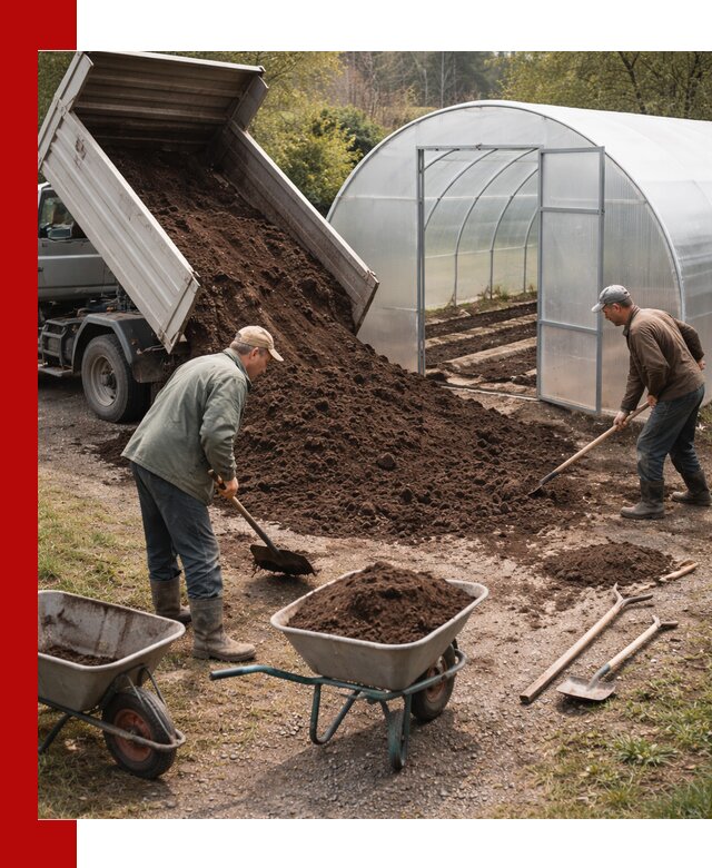 Грунт для теплицы с доставкой в Нальчике — плодородный субстрат под растения