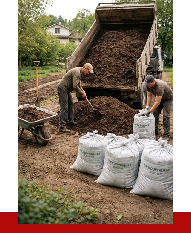 Плодородная смесь в Нальчике от 4352 р./куб с доставкой | ПРОНЕРУДНль