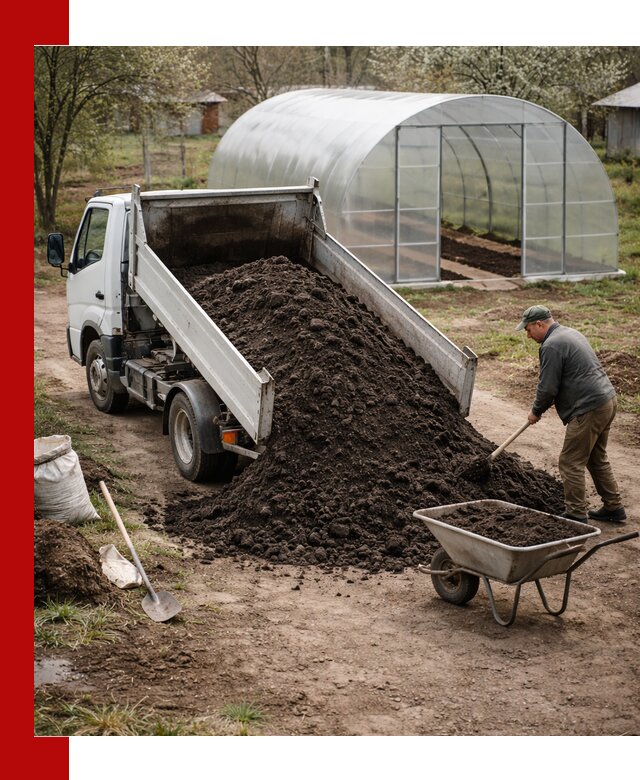 Чернозем для теплицы с доставкой в Нальчике